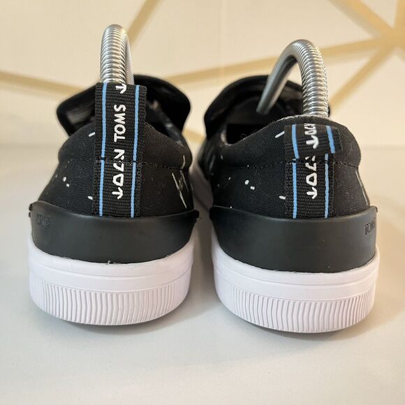 NEW STAR WARS x TOMS Trvl Lite Black Space Print Slip On Shoes Women's 9/Men's 7 - Picture 5 of 14